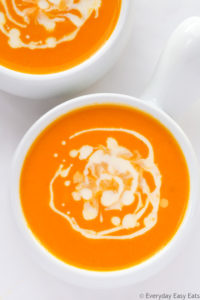 Carrot Coconut Ginger Soup | Recipe at EverydayEasyEats.com