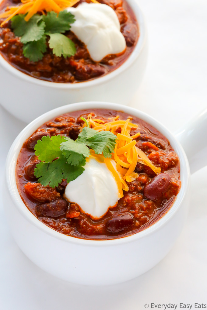 The BEST Ground Beef Chili (Quick and Easy Recipe!) - Everyday Easy Eats