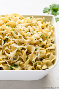 Easy Buttered Egg Noodles with Parmesan Recipe