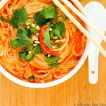 Thai Spicy Noodle Soup image with title text overlay.