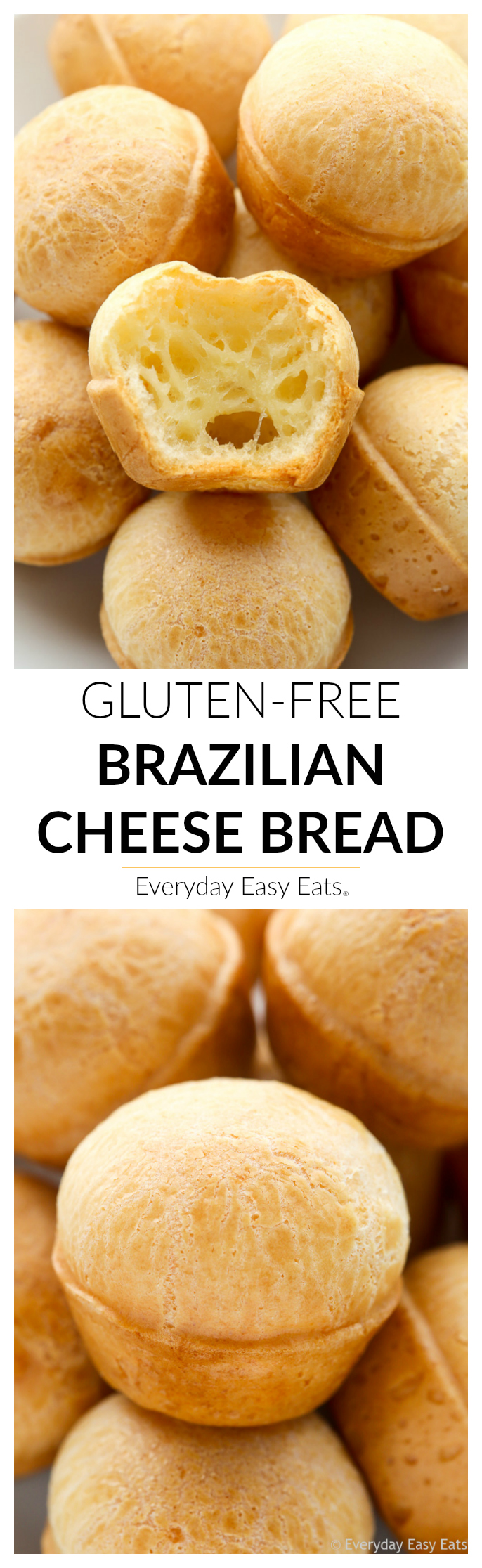 Brazilian Cheese Bread - A delicious gluten-free bread that is so easy to make. | Recipe at EverydayEasyEats.com