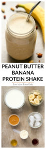 Peanut Butter Banana Protein Shake Recipe | EverydayEasyEats.com