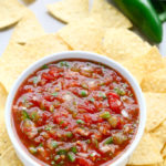 Easy 5-Minute Restaurant-Style Salsa | Recipe at EverydayEasyEats.com