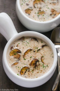 Easy Creamy Mushroom Soup | Recipe at EverydayEasyEats.com