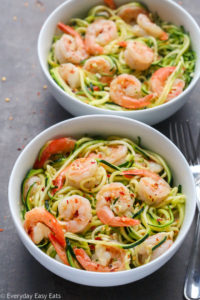 Garlic Shrimp Zucchini Noodles (Easy Keto Recipe)