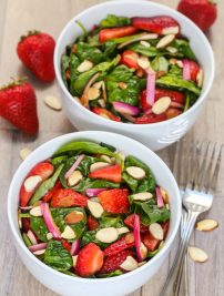 The Best Strawberry Spinach Salad with Balsamic Dressing