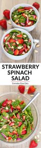 Easy Strawberry Spinach Salad | EverydayEasyEats.com