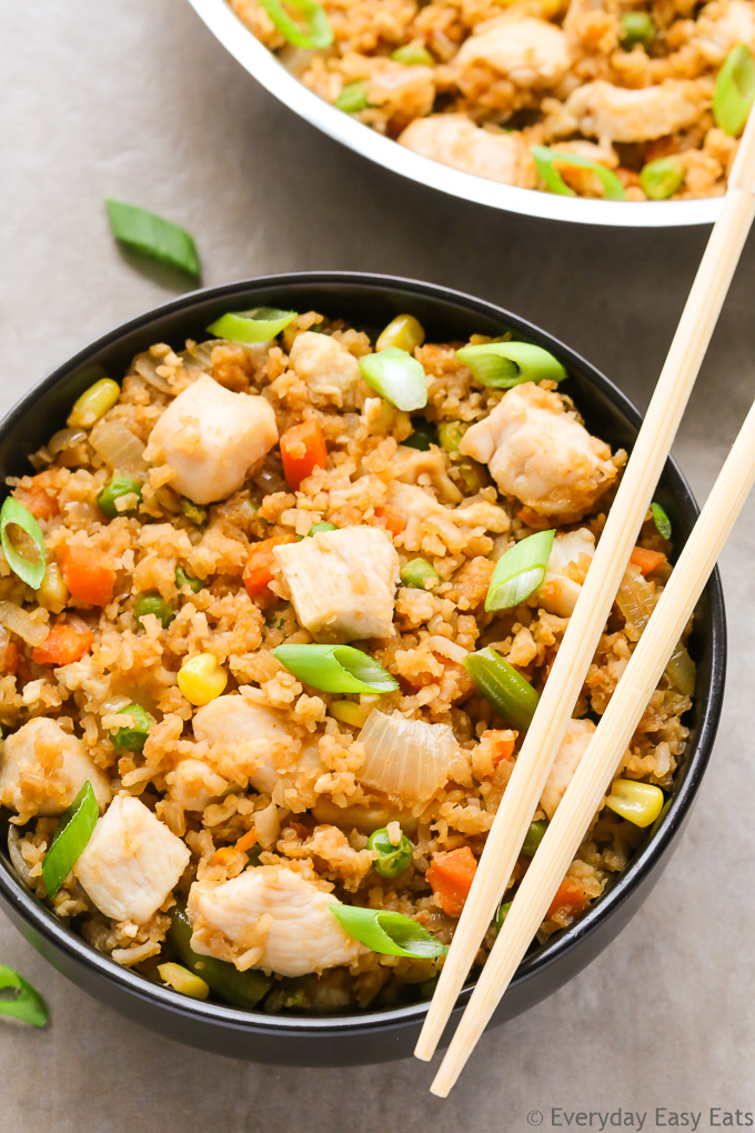 Healthy Chicken Fried Rice With Brown Rice Easy Recipe Everyday Easy Eats