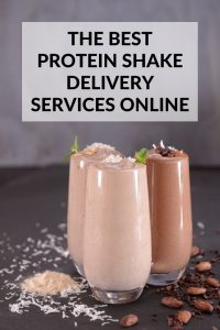 The Best Protein Shake Delivery Services Online: Variety of Protein Shakes with Title Text Overlay