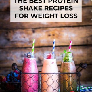 The Best Protein Shakes for Weight Loss with Title Text Overlay